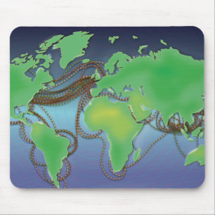Alfombrilla De Ratón Cabos del mundo - Cables submarinos