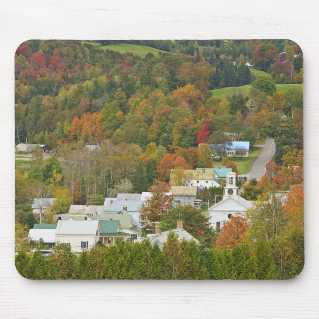 Alfombrilla De Ratón Cabot, Vermont en otoño. Reino del Noreste. (Frente)
