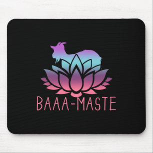 Alfombrilla De Ratón Cabra de yoga Namaste Aa-maste Meditación espiritu