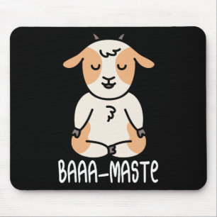 Alfombrilla De Ratón Cabra de Yoga Posición de Loto Yogi Mujeres Medita