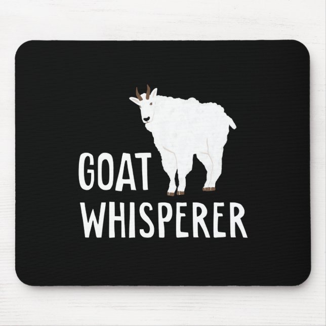 Alfombrilla De Ratón Cabra Whisperer Funny Goat Farm Tshirt Mascota Goa (Frente)