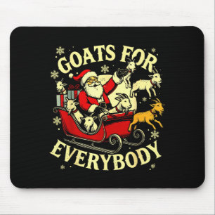 Alfombrilla De Ratón Cabras Para Todos Santa Navideña Divertida Cabra M