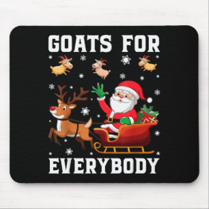 Alfombrilla De Ratón Cabras Para Todos Santa Trineo Divertida Navidad G