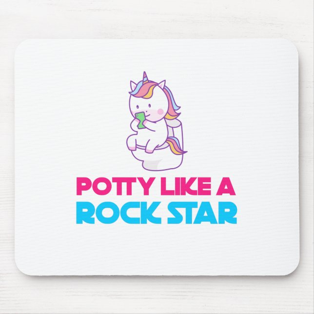 Alfombrilla De Ratón caca como estrella de rock (Frente)