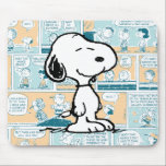 Alfombrilla De Ratón Cacahuetes | Patrón cómico de Snoopy<br><div class="desc">Snoopy es el bellejo mascota de Charlie Brown en la tira cómica Peanuts de Charles M. Schulz. Echa un vistazo a este bonito diseño de cacahuetes con Snoopy en un patrón de tiras cómicas.</div>