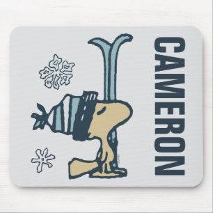 Alfombrilla De Ratón Cacahuetes   Woodstock Ski Pro   Añadir su nombre