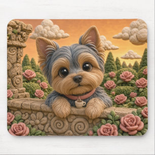 Alfombrilla De Ratón Cachorro adorable de Yorkshire Terrier, perro bebé