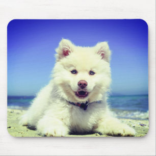 Alfombrilla De Ratón Cachorro blanco