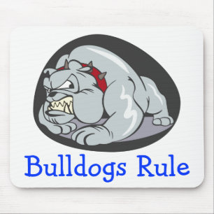 Alfombrilla De Ratón cachorro de dibujos animados mascota Bulldog Inglé