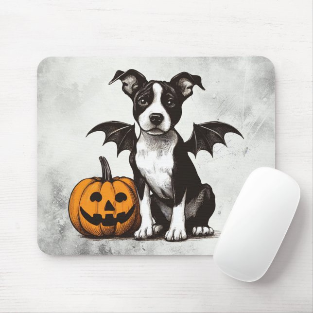 Alfombrilla De Ratón Cachorro de Halloween (Con ratón)