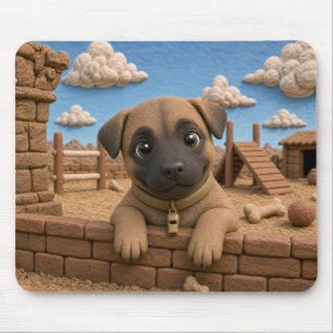Alfombrilla De Ratón Cachorro de Malinois belga lindo, perro bebé