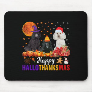 Alfombrilla De Ratón Cachorro de perro canino Hallothanksmas Halloween