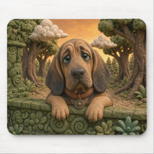 Alfombrilla De Ratón Cachorro de Sabueso Adorable, Perro Bebé