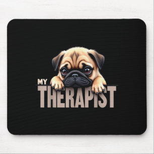 Alfombrilla De Ratón Cachorro Divertido Mi Pug Terapéutico Perro