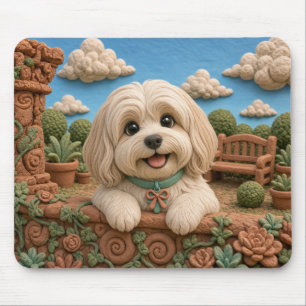 Alfombrilla De Ratón Cachorro Havanés Adorable, Perrito Bebé
