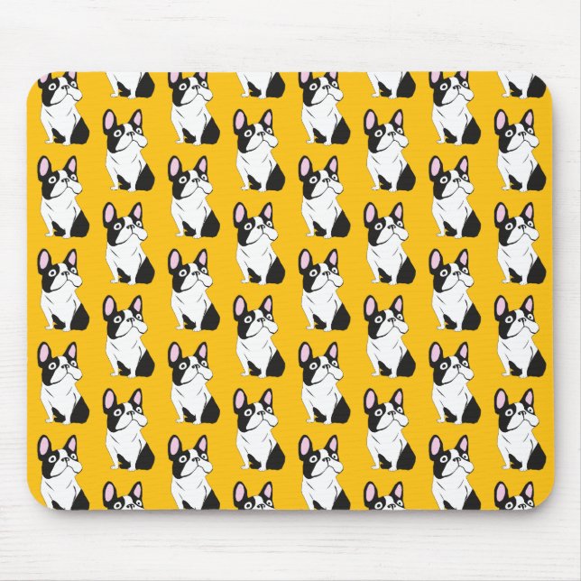 Alfombrilla De Ratón Cachorro lindo, amarillo (Frente)