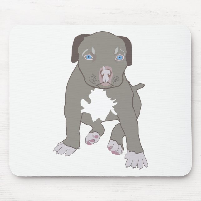 Alfombrilla De Ratón Cachorro Pitbull (Frente)