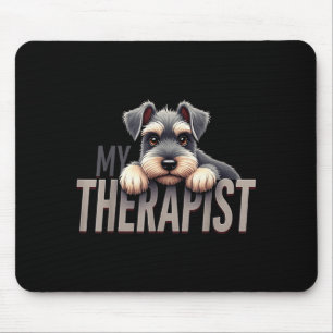 Alfombrilla De Ratón Cachorro Schnau Divertido Mi Perro Schnauzer Thera