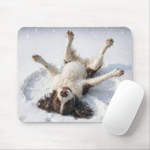 Alfombrilla De Ratón Cachorro Springer Spaniel Inglés Ángel de Nieve
