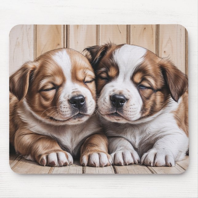 Alfombrilla De Ratón Cachorros Adorables (Frente)