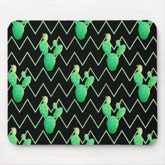 Alfombrilla De Ratón Cactus acuarela (Frente)