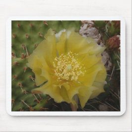 Alfombrilla De Ratón Cactus Amarillo en Flor