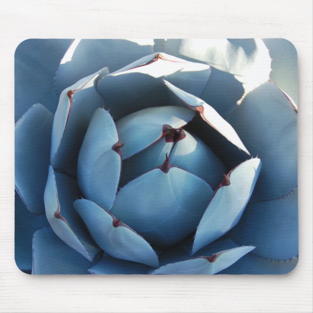 Alfombrilla De Ratón Cactus azul Mousepad (Frente)