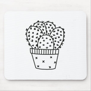 Alfombrilla De Ratón Cactus Doodle