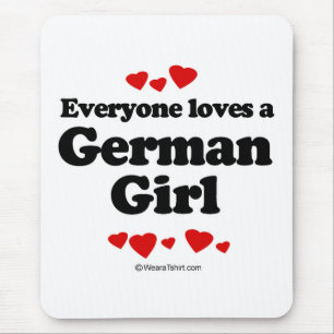 Alfombrilla De Ratón Cada uno ama a un chica alemán