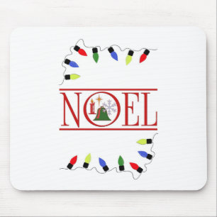 Alfombrilla De Ratón cadena retro NOEL de luces