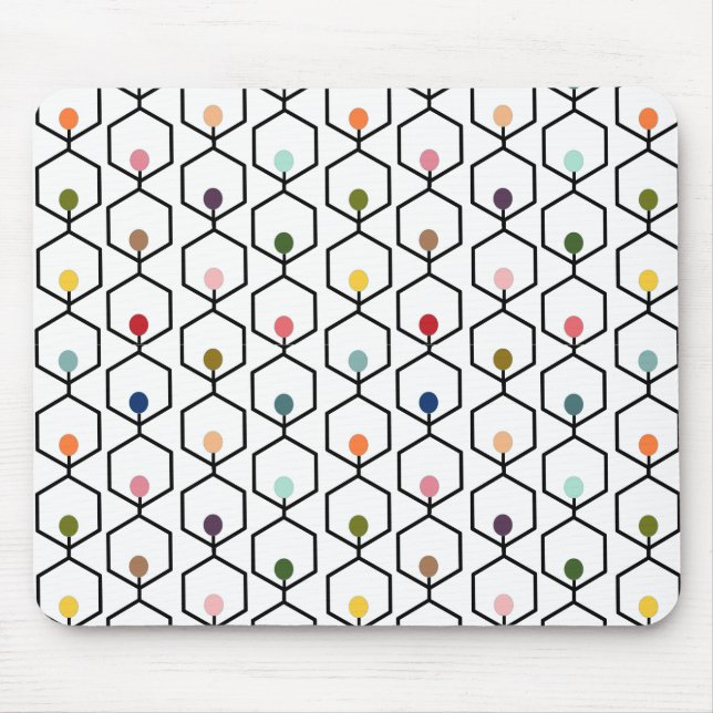 Alfombrilla De Ratón Cadenas de hexágonos (Frente)