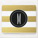 ALFOMBRILLA DE RATÓN CADENAS DE RELIEVE METALIZADO DORADO | MONOGRAMA N<br><div class="desc">CADENAS DE RELIEVE METALIZADO DORADO | MONOGRAMA NEGRO</div>
