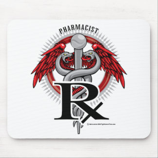 Alfombrilla De Ratón Caduceo del farmacéutico