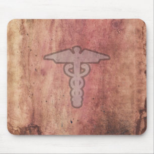 Alfombrilla De Ratón Caduceo el símbolo médico para un médico o una