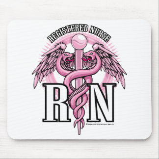 Alfombrilla De Ratón Caduceo rosado del RN