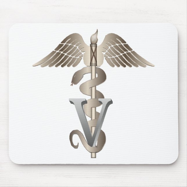 Alfombrilla De Ratón Caduceo veterinario (Frente)