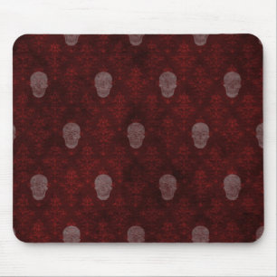 Alfombrilla De Ratón Caer en rojo las Skulls victorianas