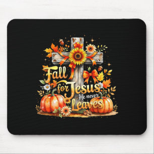 Alfombrilla De Ratón Caerse por Jesús Calabaza Cristiana de Otoño Cruz