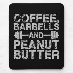 Alfombrilla De Ratón Café, campanas y mantequilla de maní - Divertido e