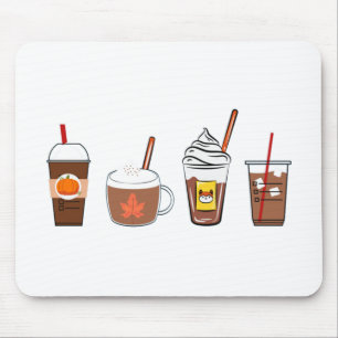 Alfombrilla De Ratón café capullo de calabaza especias otoño