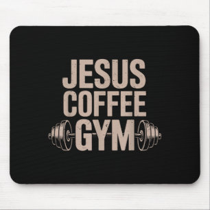 Alfombrilla De Ratón Café Jesús Gimnasio Divertido Cristiano Entrenamie