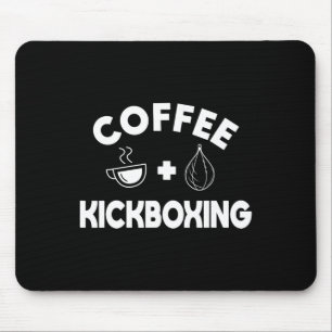 Alfombrilla De Ratón Café + Kickboxing Kickboxer Karate Boxeo Luchador