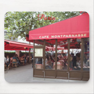 Alfombrilla De Ratón Cafe Montparnasse París, Francia, fotografía de vi
