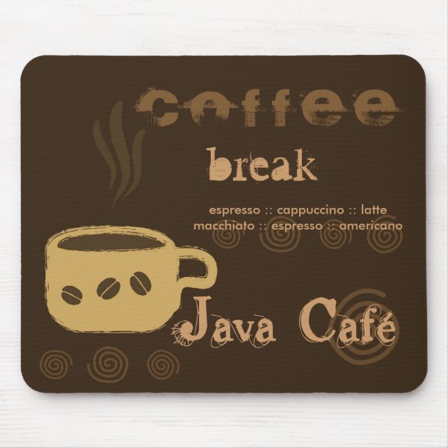 Alfombrilla De Ratón Café Mousepad (Frente)