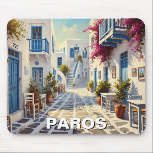 Alfombrilla De Ratón Cafe Paros Grecia Islas Viajes