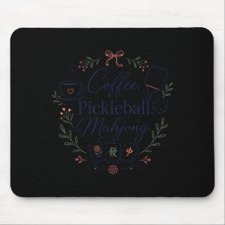 Alfombrilla De Ratón Café Pickleball Juego de Mahjong Mahj