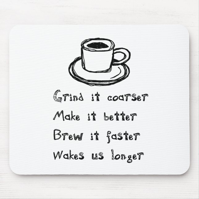 Alfombrilla De Ratón Café Punk Mousepad (Frente)