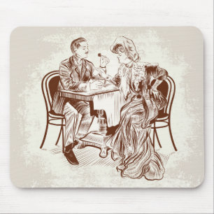 Alfombrilla De Ratón café y amor