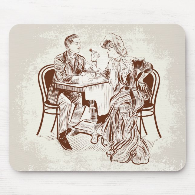 Alfombrilla De Ratón café y amor (Frente)