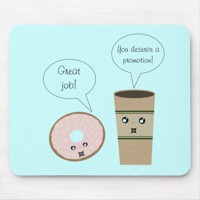 Alfombrilla De Ratón Café y Donut Mousepad gratuitos (Frente)